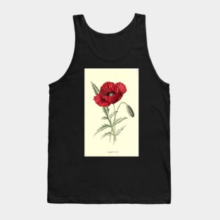 Red flowers poppy Tank Top